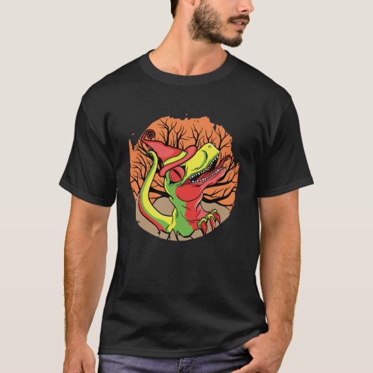 Cute Halloween Dino Rex T-Shirt (Vorderseite)