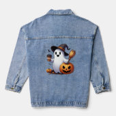 Cute Halloween ghost Jeansjacke (Rückseite)