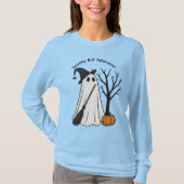 Cute Halloween Ghost Long Sleeve Tee Tshirt (Vorderseite)