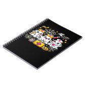 Cute Halloween Ghost Nurse Trio with Medical Kit a Notizblock (Linke Seite)