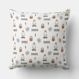 Cute Halloween Ghost Pattern Throw Pillow Kissen