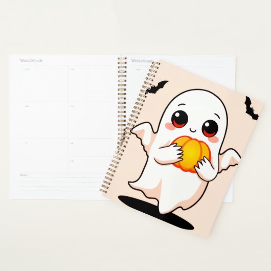 Cute Halloween Ghost Planner Planer (Anzeige)