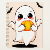 Cute Halloween Ghost Planner Planer (Vorderseite)