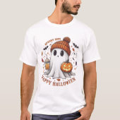 Cute Halloween Ghost & Pumpkin Shirt (Vorderseite)