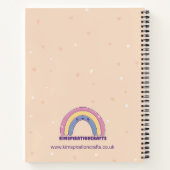 Cute Halloween Ghostie Notebook, Back to School Notizblock (Rückseite)