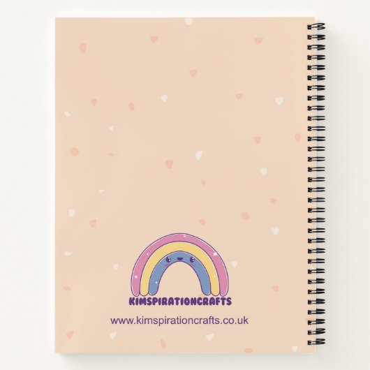 Cute Halloween Ghostie Notebook, Back to School Notizblock (Rückseite)