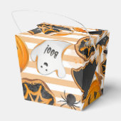 CUTE HALLOWEEN GHOSTS BATS SPIDER WEBS PUMPKINS GESCHENKSCHACHTEL (Rückseite)