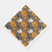 CUTE HALLOWEEN GHOSTS BATS SPIDER WEBS PUMPKINS SERVIETTE (Ecke)