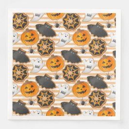 CUTE HALLOWEEN GHOSTS BATS SPIDER WEBS PUMPKINS SERVIETTE