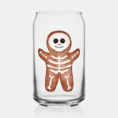 Cute Halloween Gingerbread Skeleton Cookie Dosenglas (Rückseite)