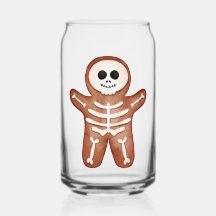 Cute Halloween Gingerbread Skeleton Cookie