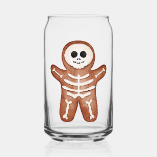 Cute Halloween Gingerbread Skeleton Cookie Dosenglas