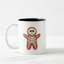 Cute Halloween Gingerbread Skeleton Cookie