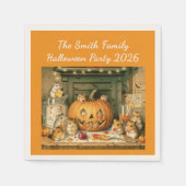 Cute Halloween Hamster Snack Party Serviette (Vorderseite)