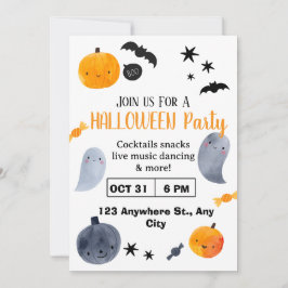 Cute Halloween Invitation | Kids & Family Einladung