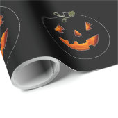 Cute Halloween Jack-o'-lantern  Geschenkpapier (Rolleneckpunkt)