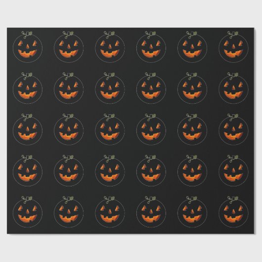 Cute Halloween Jack-o'-lantern  Geschenkpapier (Flach)