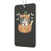 Cute Halloween Kitten in a Pumpkin Classic T-Shirt Autolufterfrischer (Links)