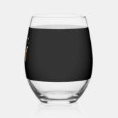 Cute Halloween Kitten in a Pumpkin Classic T-Shirt Weinglas Ohne Stiel (Links)