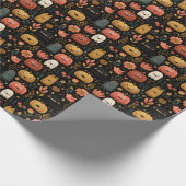 Cute Halloween Monsters and Pumpkins Pattern Geschenkpapier (Ecke)