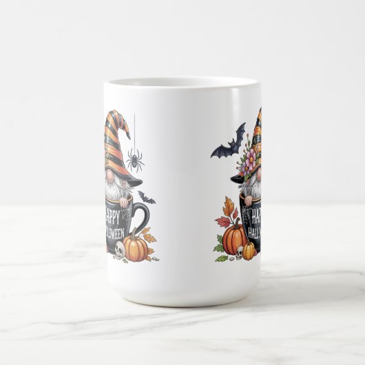 Cute Halloween Mug with Elf in Coffee Cup | Happy  Kaffeetasse (Mittel)