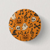 Cute Halloween Music Button (Vorderseite)