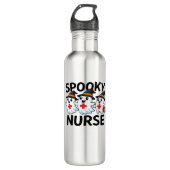 Cute Halloween Nurse Ghosts Cartoon Classic T-Shir Edelstahlflasche (Vorderseite)