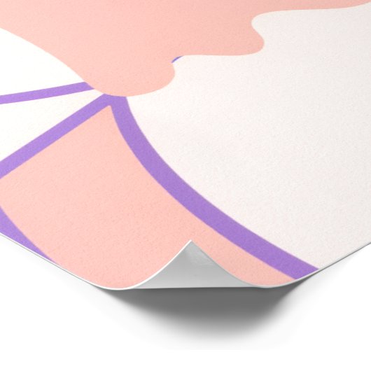 Cute Halloween Party Invitation Poster (Ecke)