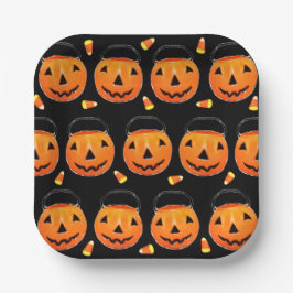 Cute Halloween Party Paper Plates Pappteller
