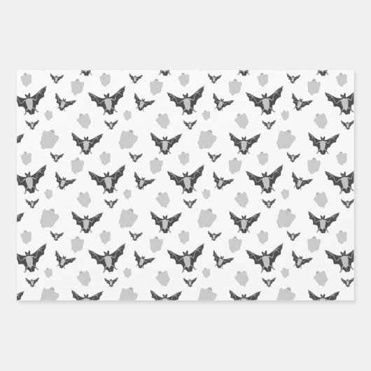 Cute Halloween Pattern Wrapping Paper Sheet Sets. Geschenkpapier Set (Vorderseite 2)