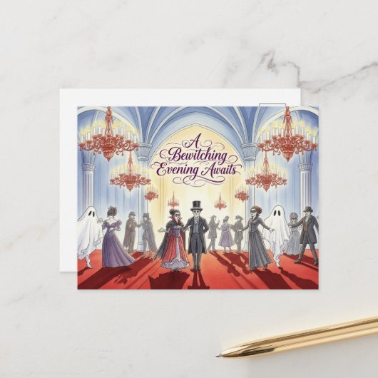 Cute Halloween Postcard Postkarte (Vorderseite/Rückseite Beispiel)