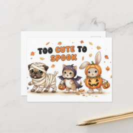 Cute Halloween Postcard Postkarte