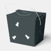 Cute Halloween Pumpkin and Ghosts Trick or Treat  Geschenkschachtel (Rückseite)