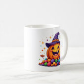 Cute halloween pumpkin candy mug kaffeetasse (VorderseiteRechts)
