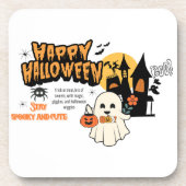 Cute Halloween Pumpkin Coaster – Kid-Friendly Spoo Getränkeuntersetzer (Vorderseite)