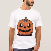 Cute Halloween Pumpkin Couple T-Shirt (Vorderseite)