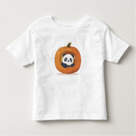 Cute Halloween Pumpkin Panda Kleinkind T-shirt