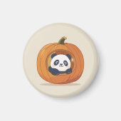 Cute Halloween Pumpkin Panda Magnet (Vorne)