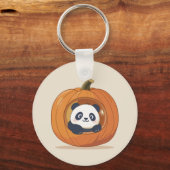 Cute Halloween Pumpkin Panda Schlüsselanhänger (Vorderseite)