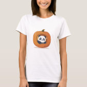 Cute Halloween Pumpkin Panda T-Shirt (Vorderseite)