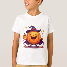 Cute halloween pumpkin witch t-shirt