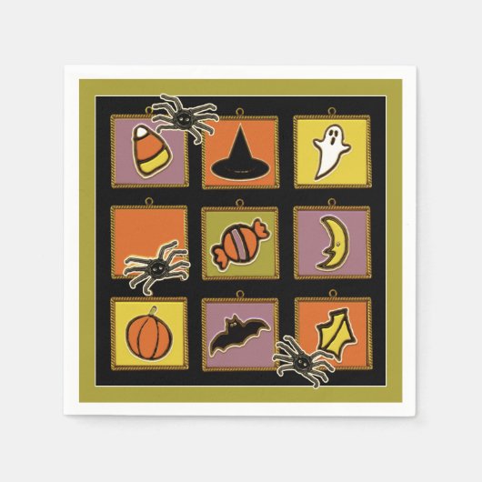 Cute Halloween Serviette (Vorderseite)