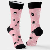 Cute Halloween Spider and Web Socks with Name Socken (Gewinkelt)