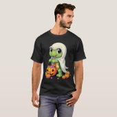 Cute Halloween Turtle Ghost mit Candy (4) T-Shirt (Vorne ganz)