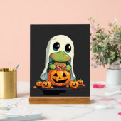 Cute Halloween Turtle Ghost with Candy (5) Acrylschild (Hochzeit)