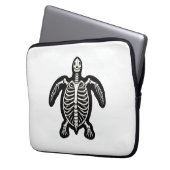 Cute Halloween Turtle Skeleton Tortoise Fossils Ar Laptopschutzhülle (Vorderseite Links)