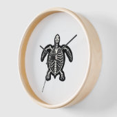 Cute Halloween Turtle Skeleton Tortoise Fossils Ar Uhr (Winkel)