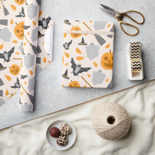 Cute halloween Wrapping Paper  Geschenkpapier (Kunsthandwerk)