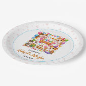 Cute Hamster Birthday Party | Kids Hamster Pappteller (Schrägansicht)