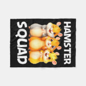 Cute Hamster Design For Men Women Kids Dwarf Hamst Fleecedecke (Vorderseite (Horizontal))
